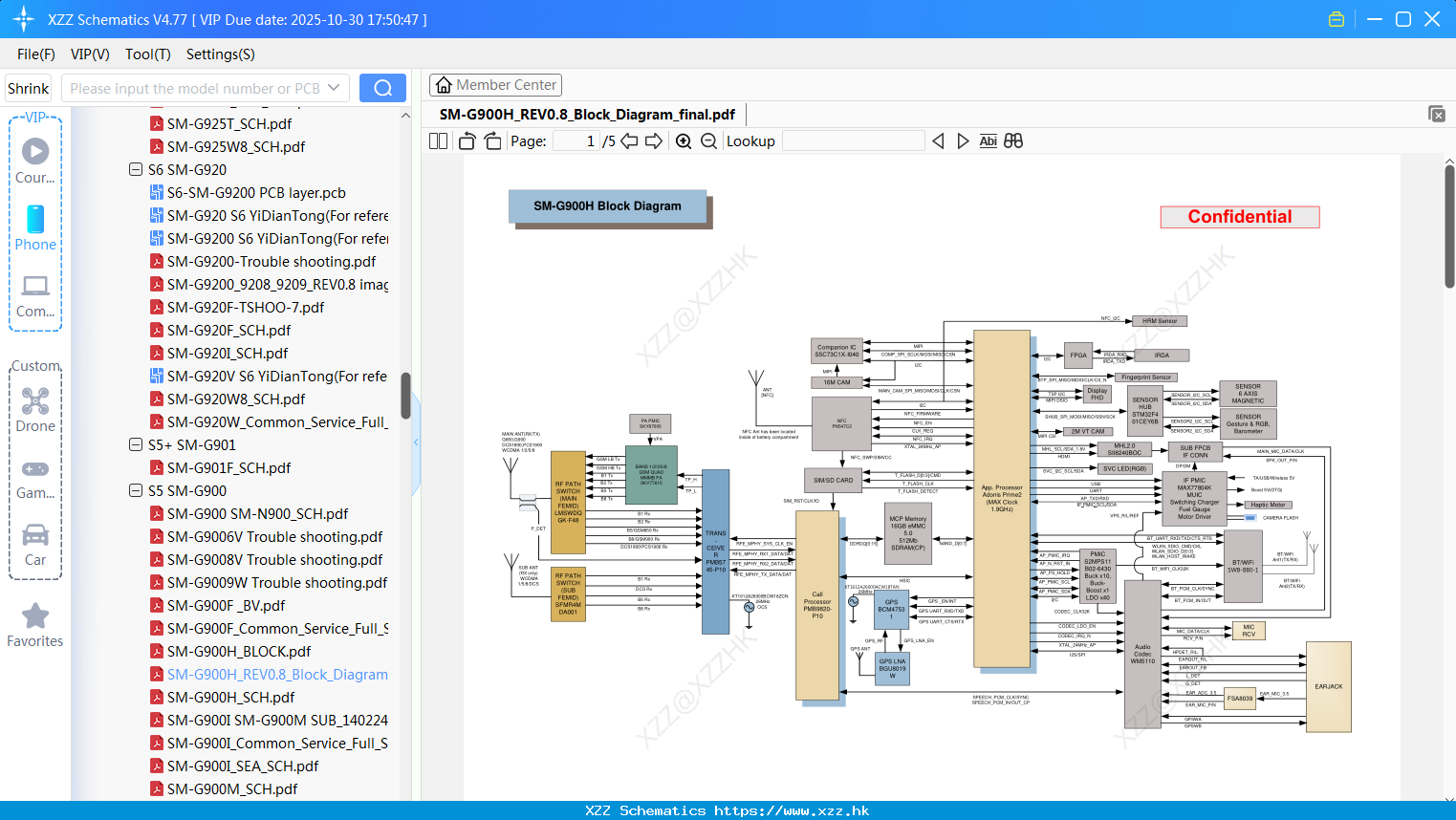 Samsung SM-G900H_REV0.8_Block_Diagram_final